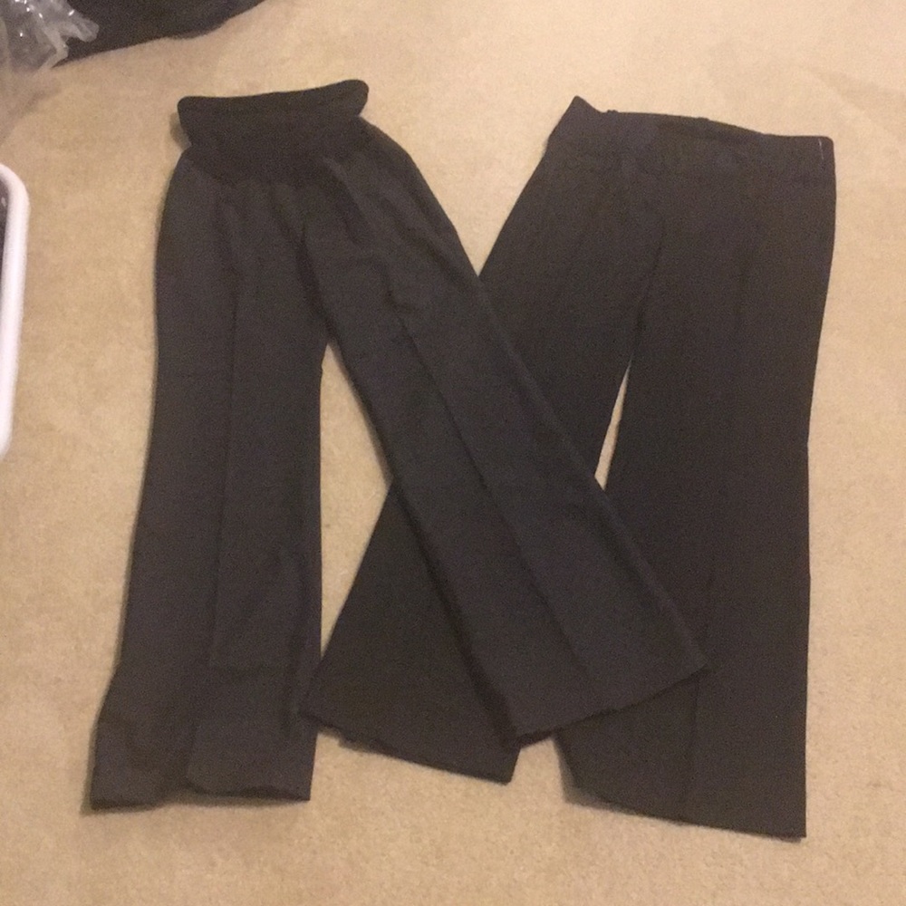 Lot of (2) pair of Maternity dress pants sz S & 2